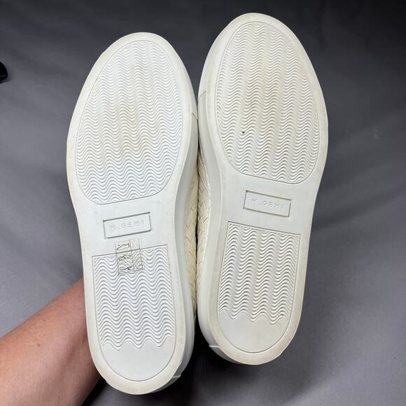 M. Gemi Sneakers Womens 7.5 The Cerchio Due Woven Nubuck Slip-on  Italian Made - Picture 11 of 13